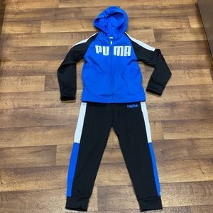 Puma Set (black, blue, and gray 3pc set) size 8 for boys